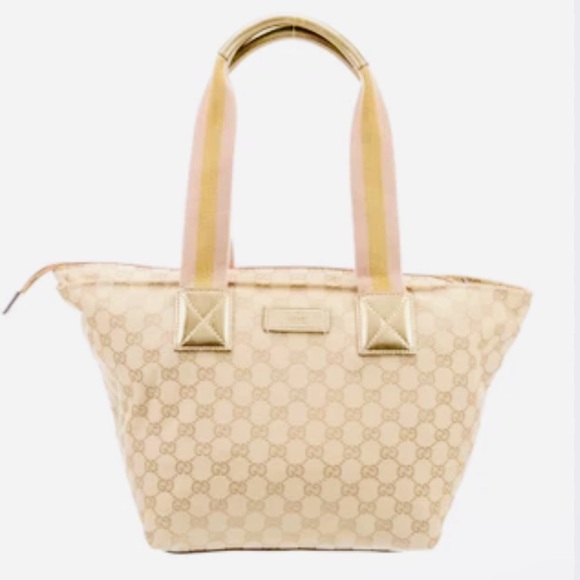 Low Start Gucci GG Bucket Bag Monogram Neutral Canvas - Picture 8 of 16